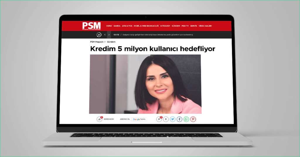 Kredim Üç Yılda Beş Milyon Kullanıcı Hedefliyor Kredim Üç Yılda Beş Milyon Kullanıcı Hedefliyor